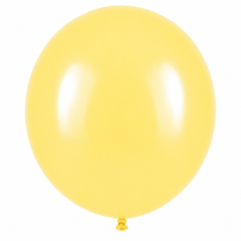 Globo de látex 12" amarillo pastel