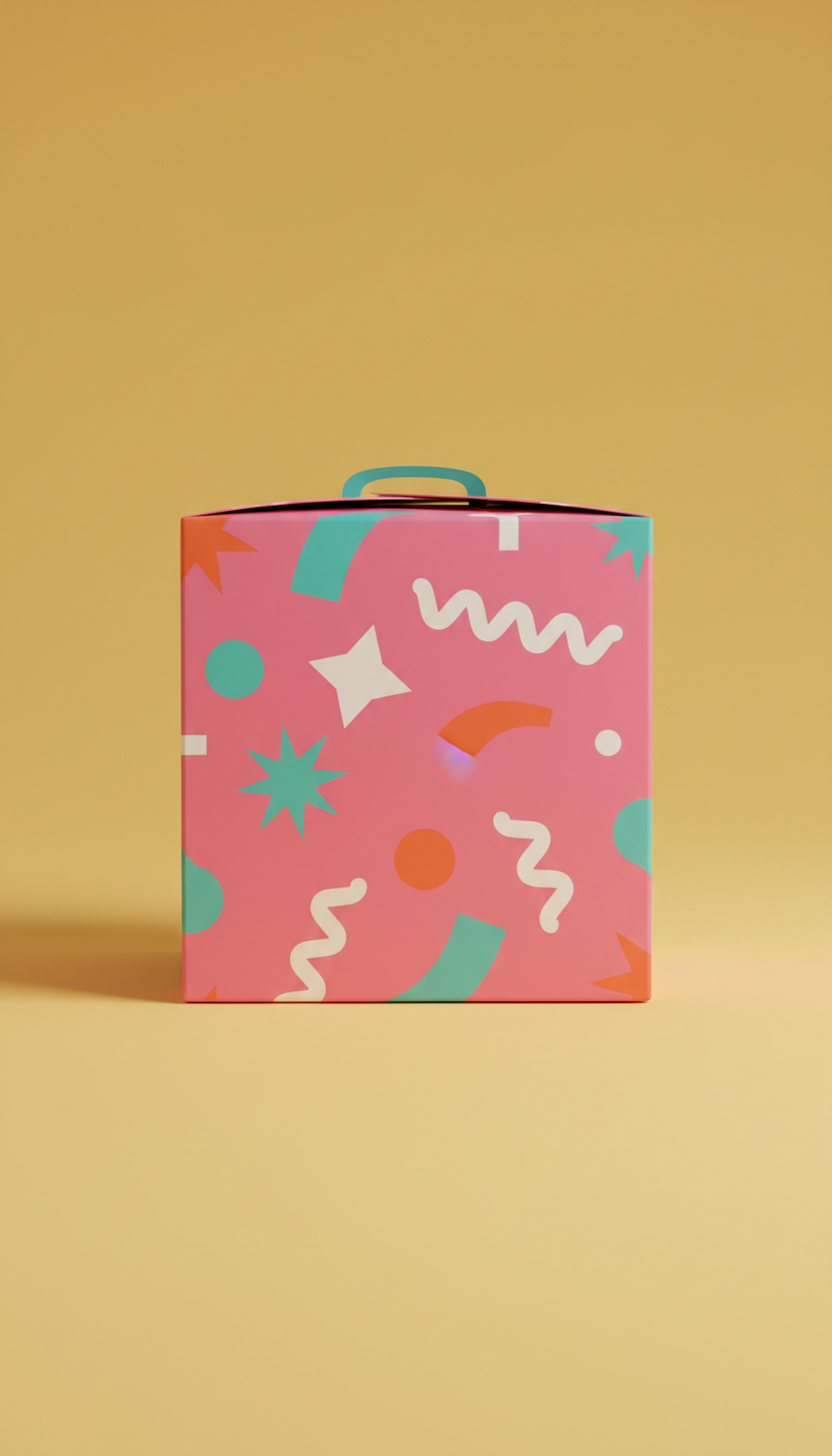 Caja de regalo personalizada Party Pop