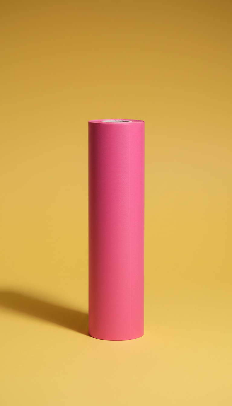 Rollo de papel regalo rosa intenso brillante