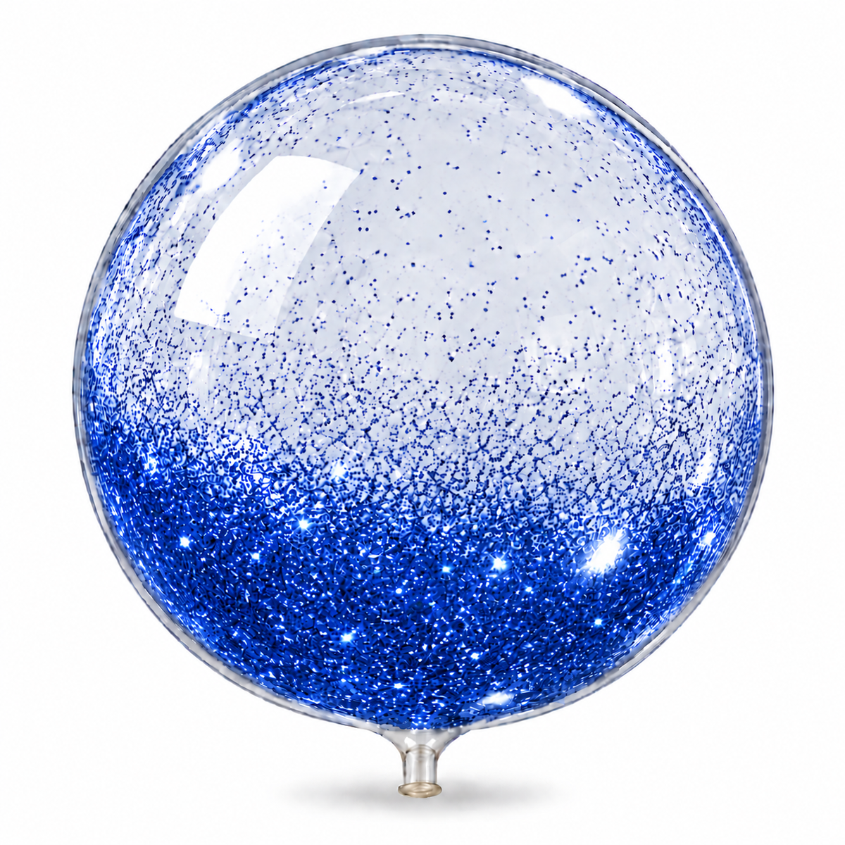 Globo burbuja 18 con escarcha azul royal
