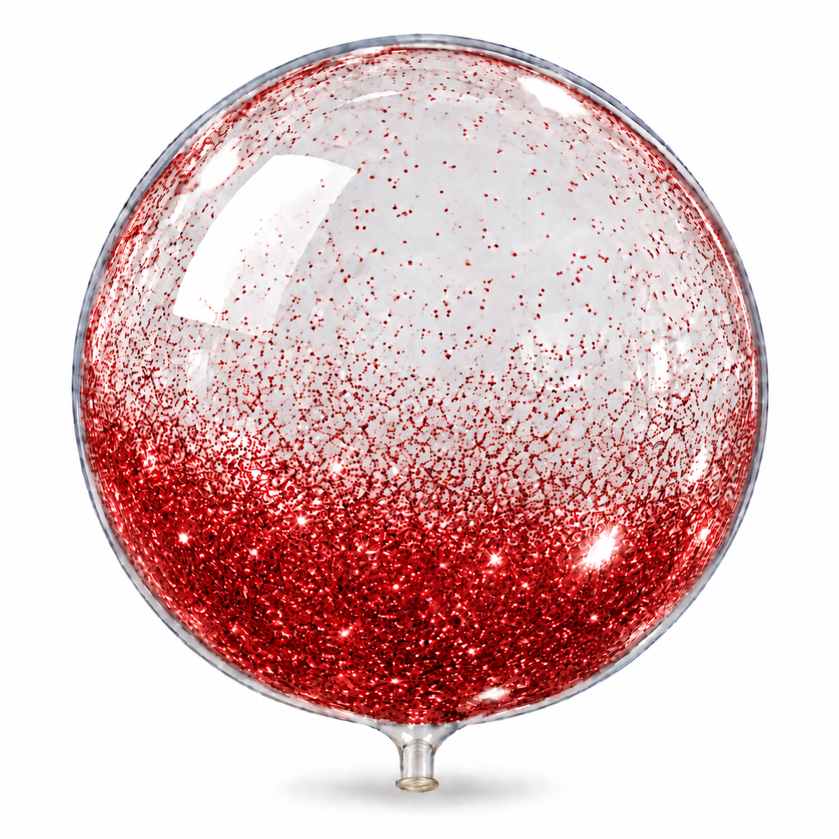 Globo burbuja 18 con escarcha roja