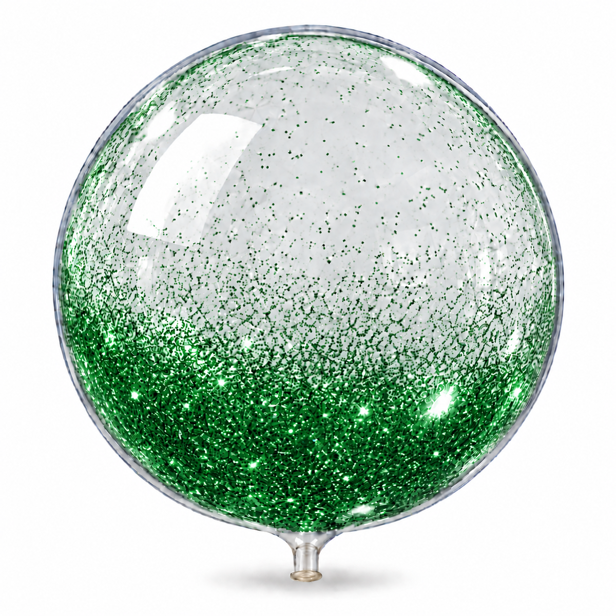 Globo burbuja 18 con escarcha verde