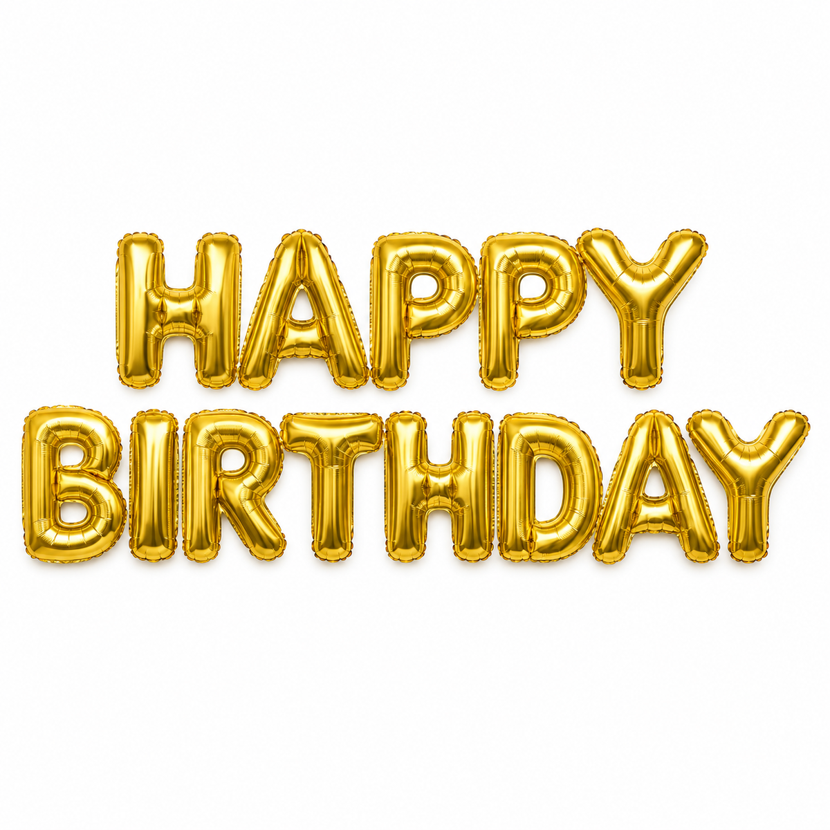 Banner Happy Birthday foil Dorado