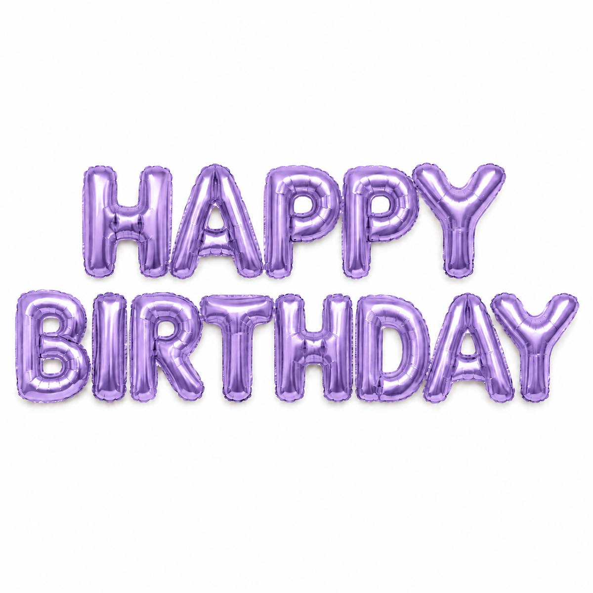Banner Happy Birthday foil Lila / Lavanda