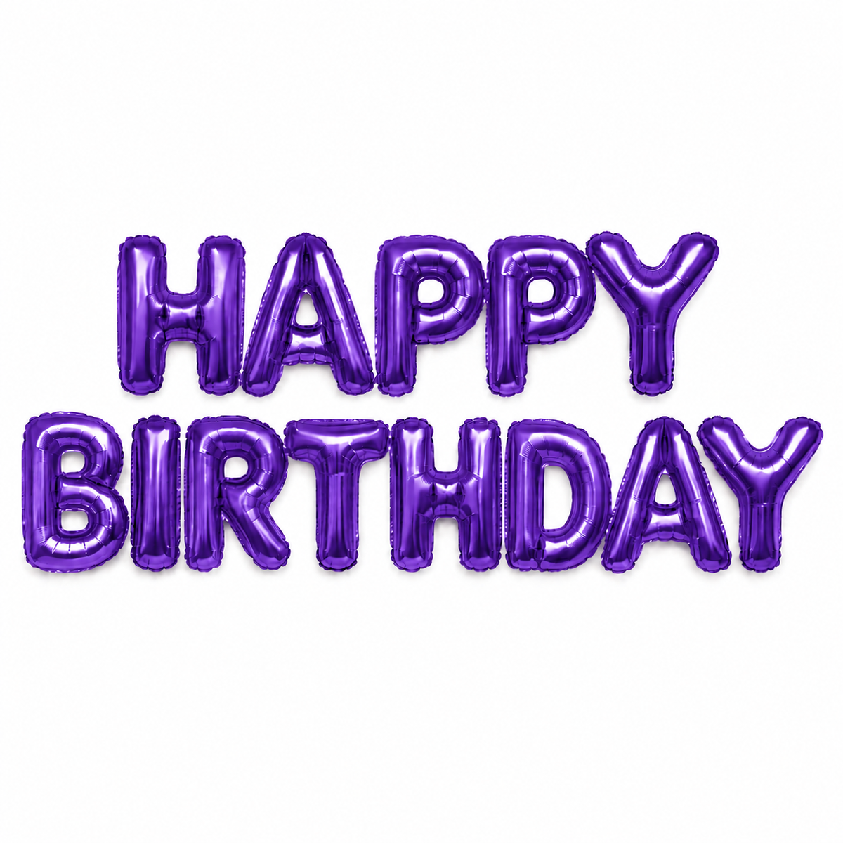 Banner Happy Birthday foil Morado