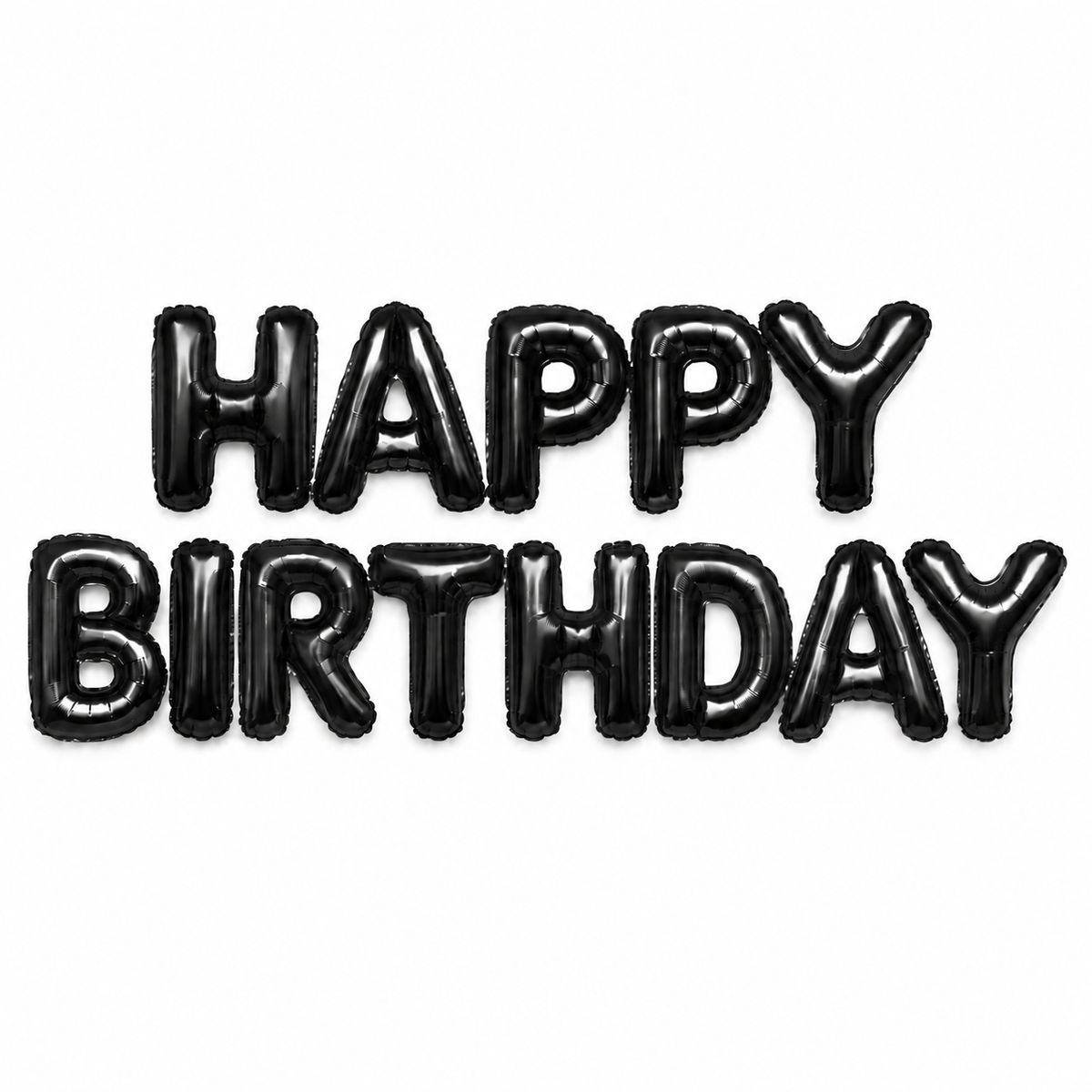 Banner Happy Birthday foil Negro