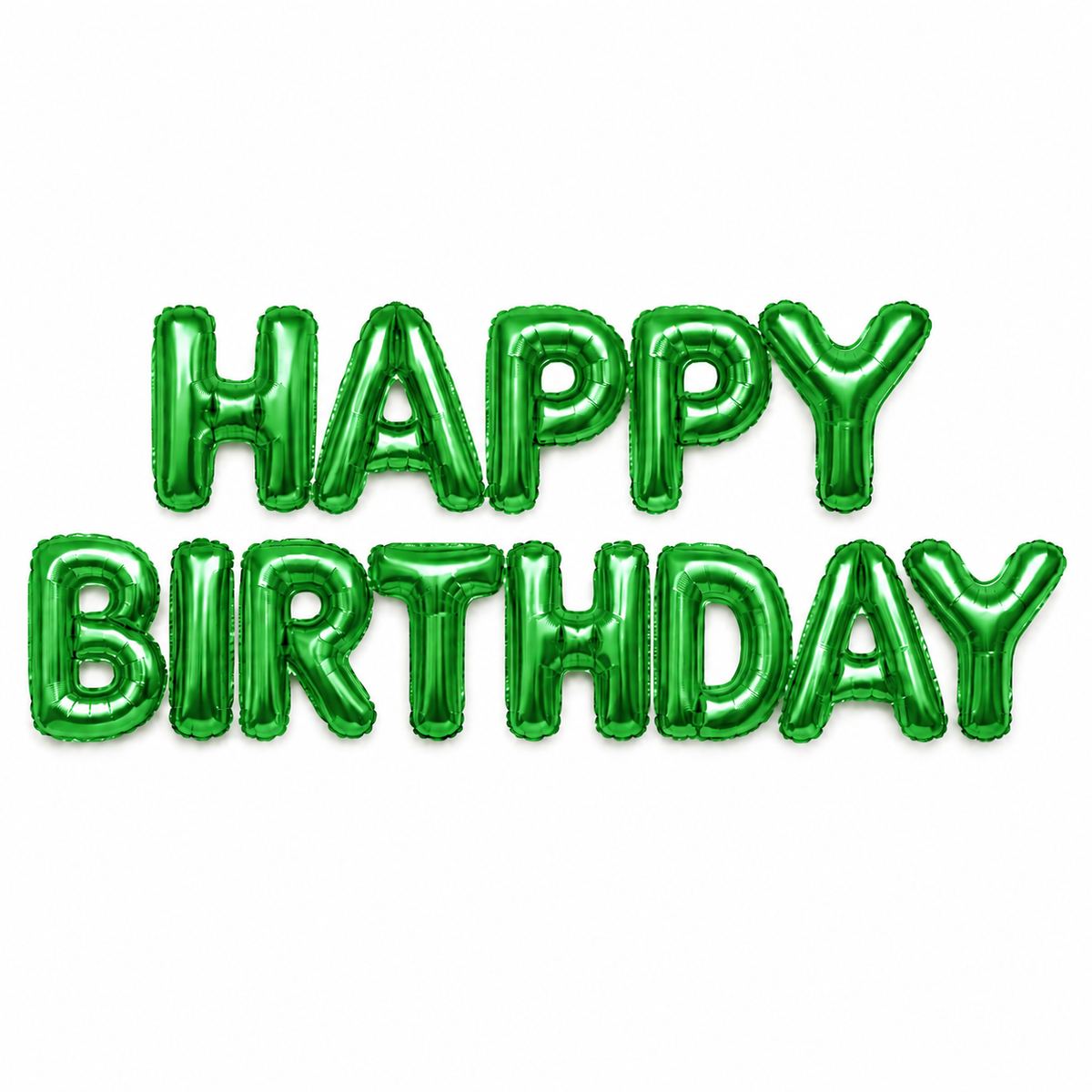 Banner Happy Birthday foil Verde