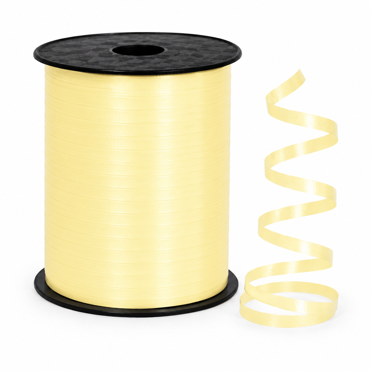 Cinta curling 500 yardas amarillo pastel