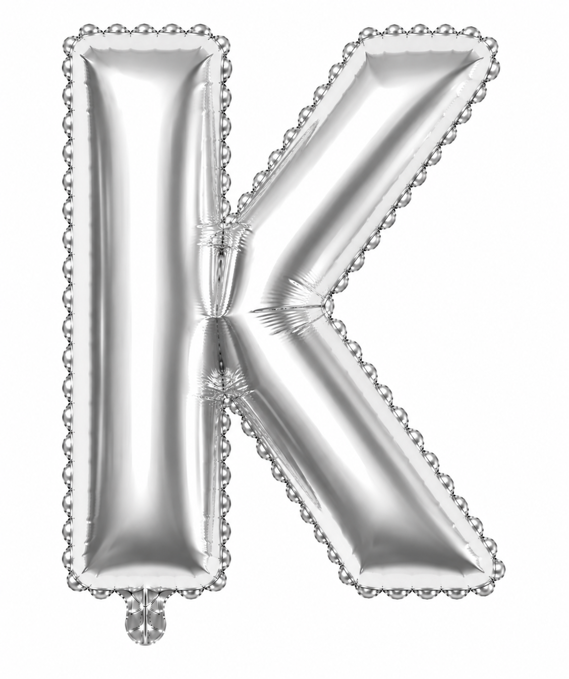 Globo letra K plata 32 pulgadas