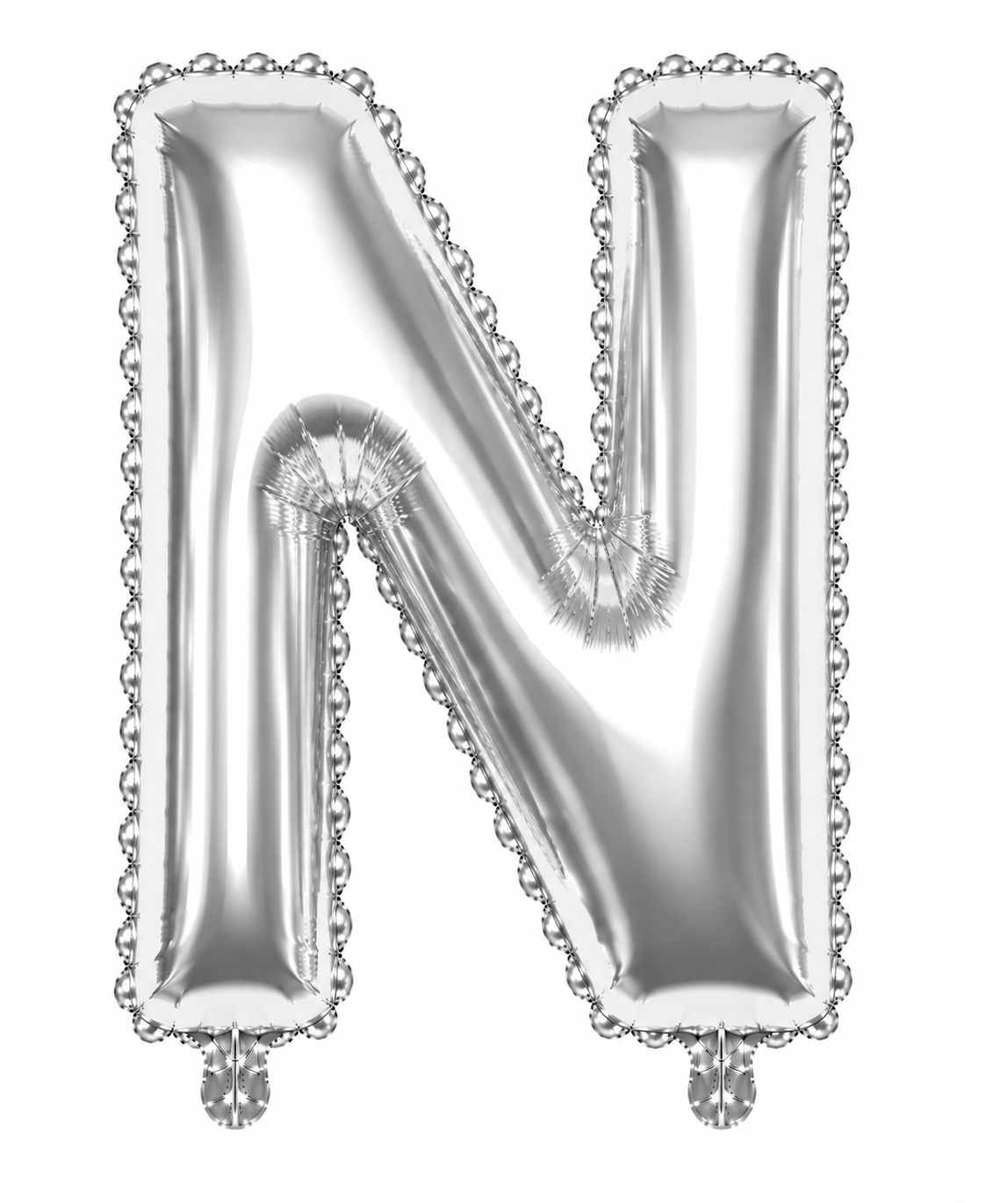 Globo letra N plata 32 pulgadas