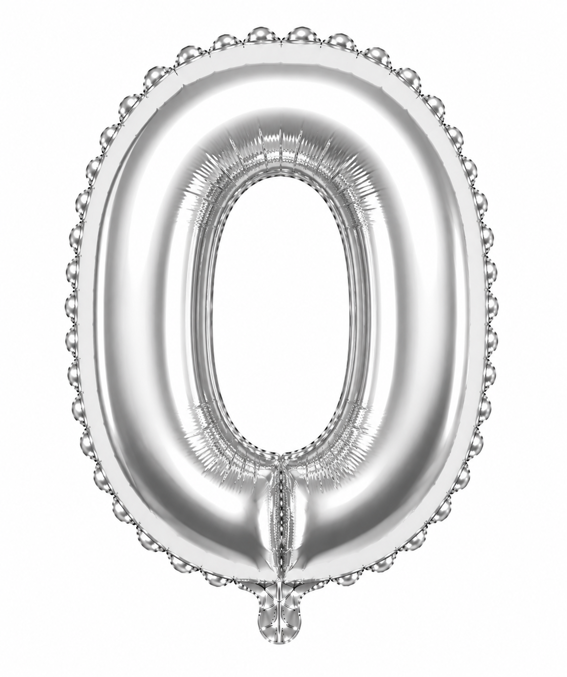 Globo letra O plata 32 pulgadas