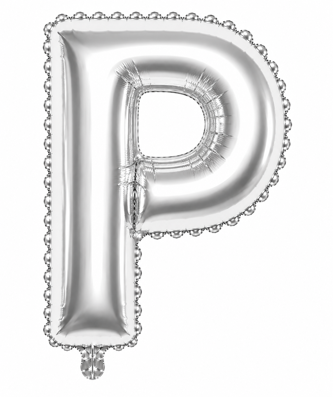Globo letra P plata 32 pulgadas