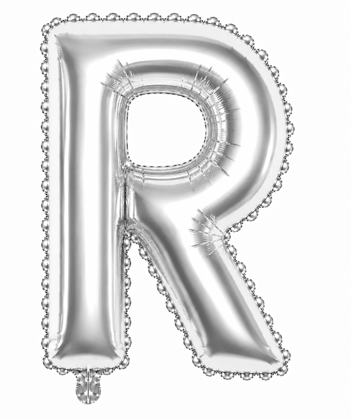 Globo letra R plata 32 pulgadas